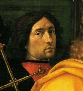 Domenico Ghirlandaio Supposed self portrait in Adoration of the Magi oil